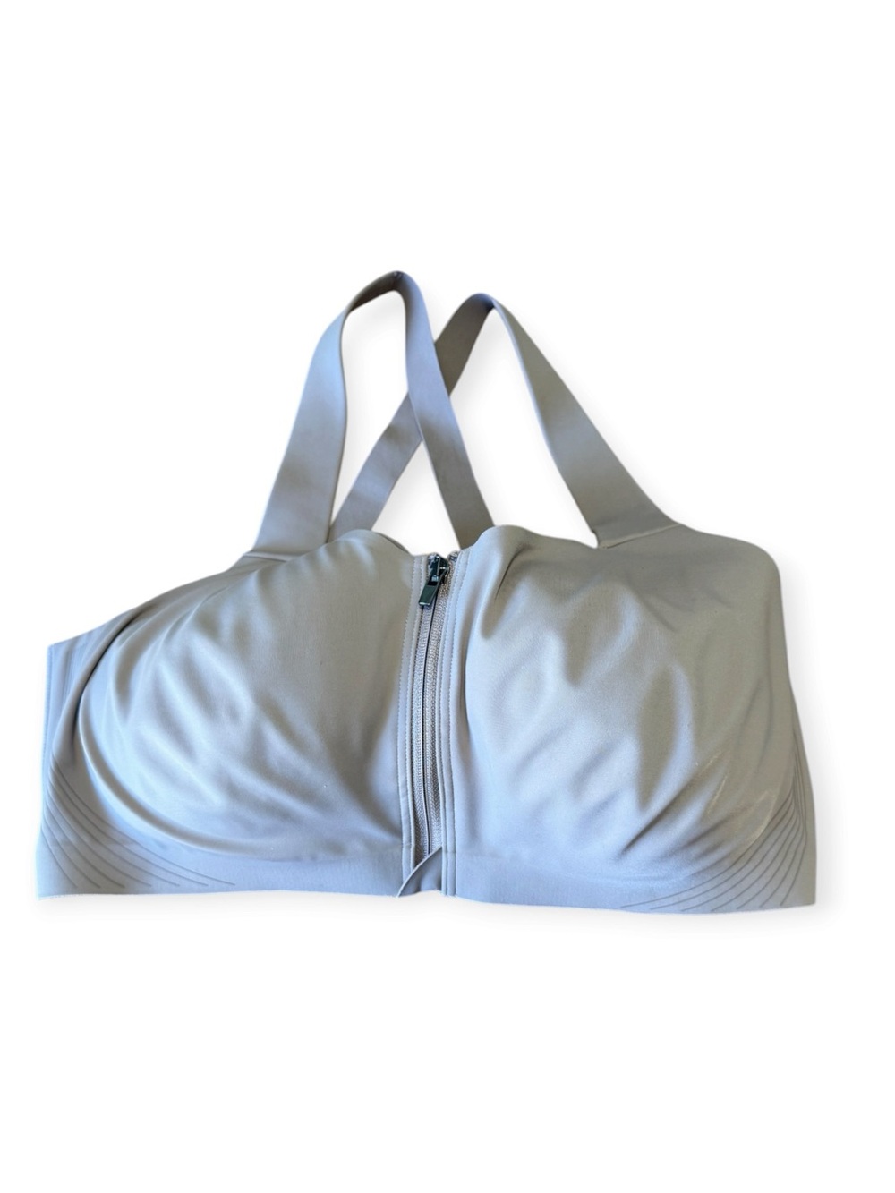 Victoria's Secret VSX 38DDD Knockout Front Close Sports Bra Underwire Taupe